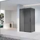 Душевой уголок Vincea Como-N VSR-4CN8014CGB 140x80 см, профиль черный матовый, стекло тонированное