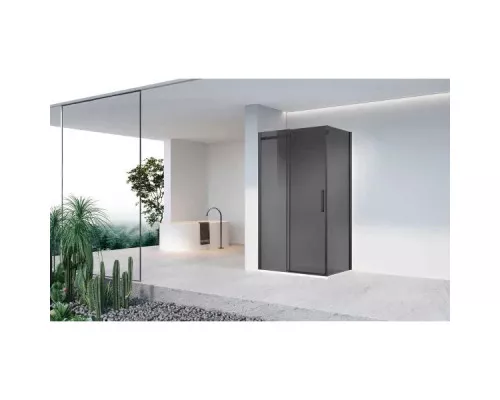 Душевой уголок Vincea Como-N VSR-4CN8014CGB 140x80 см, профиль черный матовый, стекло тонированное