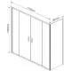 Душевой уголок Vincea Garda VSR-1G28017CLG 170x80 см, профиль золотой матовый, стекло прозрачное