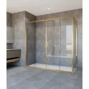 Душевой уголок Vincea Garda VSR-1G28017CLG 170x80 см, профиль золотой матовый, стекло прозрачное