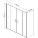 Душевой уголок Vincea Garda VSR-1G29017CLG 170x90 см, профиль золотой матовый, стекло прозрачное