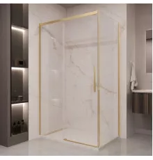 Душевой уголок Vincea Stella VSR-1ST9013CLG 130x90 см, профиль золотой матовый, стекло прозрачное