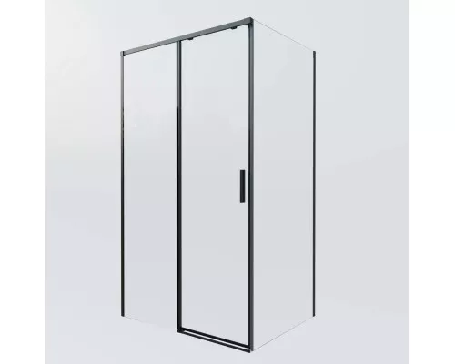 Душевой уголок Vincea Soft 2 VSR-3SO28013CLB 130x80 см, профиль черный матовый, стекло прозрачное