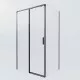 Душевой уголок Vincea Soft 2 VSR-3SO28013CLB 130x80 см, профиль черный матовый, стекло прозрачное