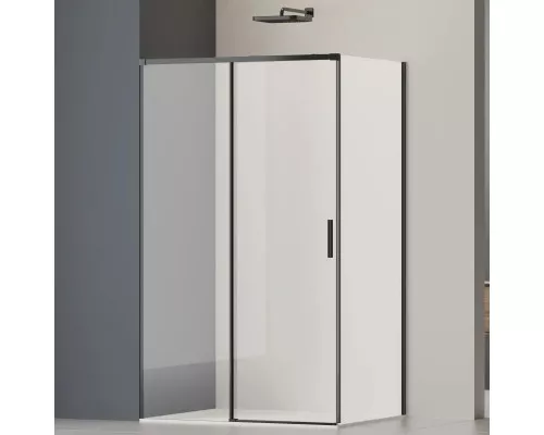 Душевой уголок Vincea Soft 2 VSR-3SO28013CLB 130x80 см, профиль черный матовый, стекло прозрачное