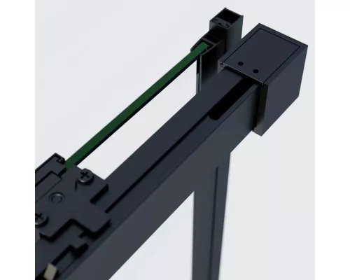 Душевой уголок Vincea Soft 2 VSR-3SO28013CLB 130x80 см, профиль черный матовый, стекло прозрачное