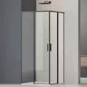 Душевой уголок Vincea Soft 2 VSS-3SO2800CLB 80x80 см, профиль черный матовый, стекло прозрачное