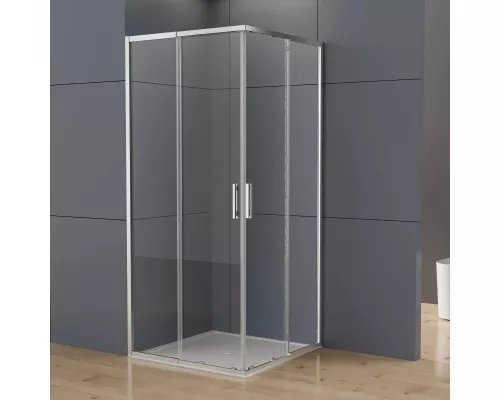 Душевой уголок Vincea Rapid-N VSS-3RN1112E10CL 108-120x98-110 см, профиль хром, стекло прозрачное