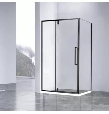Душевой уголок Vincea Slim-N VSR-4SNP1012CLB 120x100 см, профиль черный матовый, стекло прозрачное