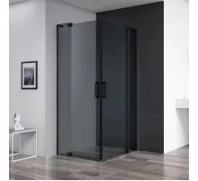 Душевой уголок 70-80х70-80 см Cezares SLIDER-A-2-70/80-GRIGIO-NERO серое