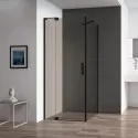Душевой уголок 90-100х99,5 см Cezares SLIDER-AH-1-100-90/100-BR-NERO бронза
