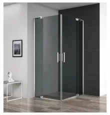 Душевой уголок 100-110х70-80 см Cezares SLIDER-AH-2-70/80-100/110-GRIGIO-Cr серое