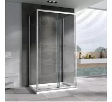 Душевой уголок 150х50 см Abber Schwarzer Diamant AG30150H-S50-S50 прозрачное