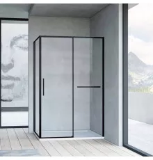 Душевой уголок 100x90 см Vincea Slim Soft VSR-1SS9010CLB прозрачное
