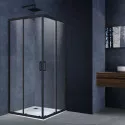 Душевой уголок 90x90 см Vincea Alpha VSS-3AL900CLB прозрачное