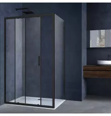 Душевой уголок 120x90 см Vincea Alpha VSR-3AL9012CLB прозрачное