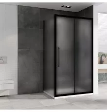 Душевой уголок 130х90 см Abber Schwarzer Diamant AG30130BMH-S90BM матовое