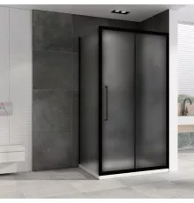 Душевой уголок 150х90 см Abber Schwarzer Diamant AG30150BMH-S90BM матовое