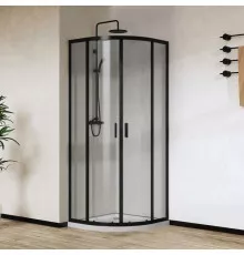 Душевой уголок 90x90 см Vincea City VSQ-5CT900CLB прозрачное