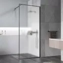 Душевая перегородка Vincea Walk-In HP Art VSW-1HP900FLGM 90 см, профиль вороненая сталь, стекло рифленое