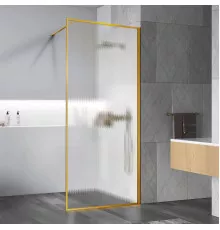 Душевая перегородка Vincea Walk-In HP Art VSW-1HP700FLBG 70 см, профиль золотой матовый, стекло рифленое