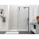 Душевая перегородка Vincea Walk-In HS VSW-1HS900CLB 90 см, профиль черный матовый, стекло прозрачное