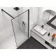 Душевая перегородка Vincea Walk-In HS VSW-1HS900CLB 90 см, профиль черный матовый, стекло прозрачное