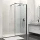 Душевая перегородка Vincea Walk-In HS VSW-1HS900CLB 90 см, профиль черный матовый, стекло прозрачное