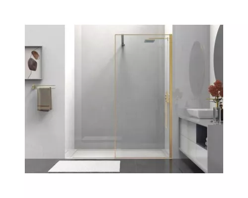 Душевая перегородка Vincea Walk-In HS VSW-1HS100CLG 100 см, профиль золотой матовый, стекло прозрачное