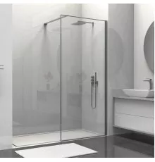 Душевая перегородка Vincea Walk-In HS VSW-1HS100CLGM 100 см, профиль вороненая сталь, стекло прозрачное