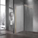 Душевая перегородка Vincea Walk-In VSW-1H700CLG 70 см, профиль золотой матовый, стекло прозрачное