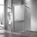 Душевая перегородка Vincea Walk-In VSW-1H100MRB 100 см, профиль черный матовый, стекло зеркальное