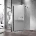 Душевая перегородка Vincea Walk-In VSW-1H100MRGM 100 см, профиль вороненая сталь, стекло зеркальное