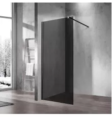 Душевая перегородка Vincea Walk-In VSW-1H110CGB	100 см, профиль черный матовый, стекло тонированное