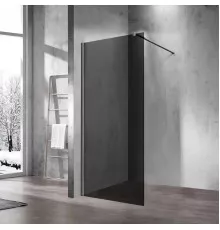 Душевая перегородка Vincea Walk-In VSW-1H110CGGM 100 см, профиль вороненая сталь, стекло тонированное