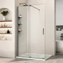 Душевая перегородка Vincea Walk-In WSL VSW-1WSL120CLGM 120 см, профиль вороненая сталь, стекло прозрачное