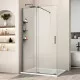 Душевая перегородка Vincea Walk-In WSL VSW-1WSL120CLGM 120 см, профиль вороненая сталь, стекло прозрачное
