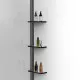 Душевая перегородка Vincea Walk-In WSL VSW-1WSL120CLGM 120 см, профиль вороненая сталь, стекло прозрачное