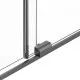 Душевая перегородка Vincea Walk-In WSL VSW-1WSL120CLGM 120 см, профиль вороненая сталь, стекло прозрачное
