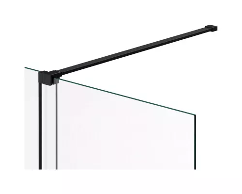 Душевая перегородка Vincea Walk-In WSL VSW-1WSL120CLB 120 см, профиль черный матовый, стекло прозрачное