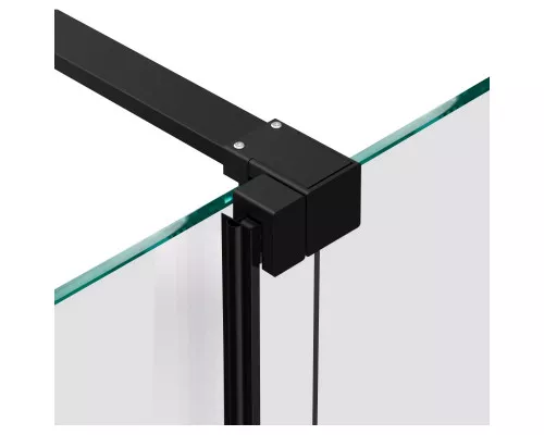 Душевая перегородка Vincea Walk-In WSL VSW-1WSL120CLB 120 см, профиль черный матовый, стекло прозрачное
