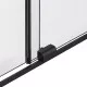 Душевая перегородка Vincea Walk-In WSL VSW-1WSL120CLB 120 см, профиль черный матовый, стекло прозрачное