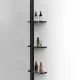 Душевая перегородка Vincea Walk-In WSL VSW-1WSL120CLB 120 см, профиль черный матовый, стекло прозрачное