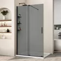 Душевая перегородка Vincea Walk-In WSL VSW-1WSL120CGB 120 см, профиль черный матовый, стекло тонированное