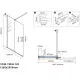 Душевая перегородка Vincea Walk-In WSL VSW-1WSL120GSGM 120 см, профиль вороненая сталь, стекло янтарное