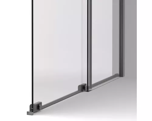 Душевая перегородка Vincea Walk-In WSL VSW-1WSL120GSGM 120 см, профиль вороненая сталь, стекло янтарное