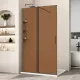 Душевая перегородка Vincea Walk-In WSL VSW-1WSL120GSGM 120 см, профиль вороненая сталь, стекло янтарное