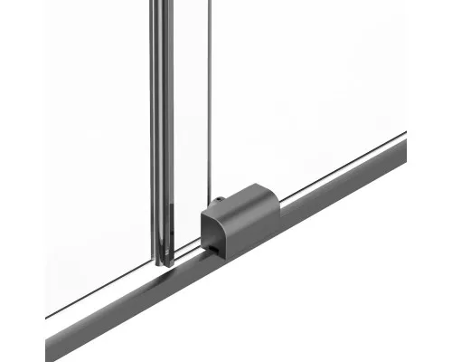 Душевая перегородка Vincea Walk-In WSL VSW-1WSL120GSGM 120 см, профиль вороненая сталь, стекло янтарное