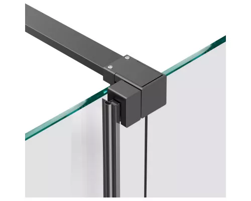 Душевая перегородка Vincea Walk-In WSL VSW-1WSL120GSGM 120 см, профиль вороненая сталь, стекло янтарное