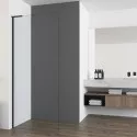 Душевая перегородка Vincea Walk-In HA VSW-7HA700CLB 70 см, профиль черный матовый, стекло прозрачное